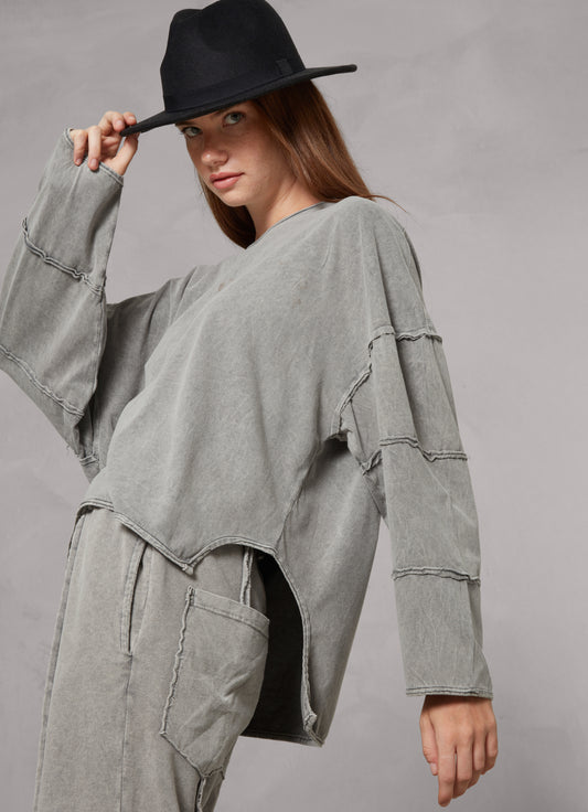 EVA Asymmetric Blouse